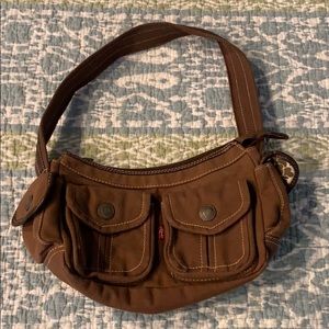 Beautiful Levi’s Brown Hobo Shoulder Handbag in EC